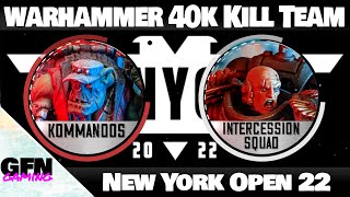 Kommandos VS Intercession Squad - Warhammer 40k Kill Team New York Open Footage