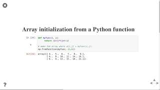 Lecture 6: Numerical Python Part 2