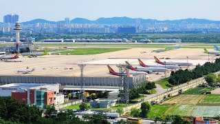 [Seoul Korea] Gazing over Gimpo Airport at Mt. Gaehwa✈