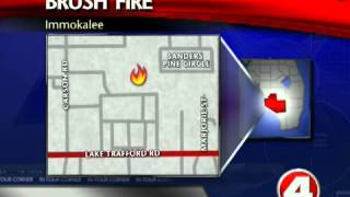 Brush Fire in Immokalee