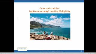 Adjustments for Multiple Testing? When and How to Handle Multiplicity - May 2018 [Sample]
