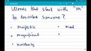 words that start with m to describe someone