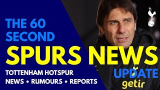 THE 60 SECOND SPURS NEWS UPDATE: Conte Back Soon! Former Midfielder "A Bang Average Window", Doherty