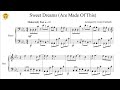 Sweet Dreams (Are Made Of This) by Eurythmics (Piano Solo/Sheets)