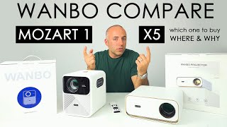 Wanbo Mozart 1 vs X5 Comparison in Detail