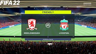 FIFA 22 | Middlesbrough vs Liverpool - Club Friendly - Full Match & Gameplay