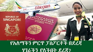 የአለማችን ምርጥ ፓስፖርቶች በደረጃ ሀገራችንስ ሰንተኛ ደረጃ ላይ ናት?passport