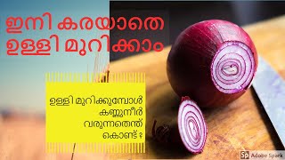 ഇനി കരയാതെ ഉള്ളി മുറിക്കാം