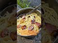 backpacking carbonara 🧗🏽‍♂️🍝 camp carbonara on the trail masons falls jetboil shorts