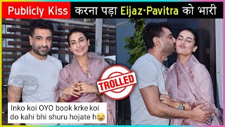 Pavitra Punia & Eijaz Khan Trolled For Kissing Each - Other Publicly