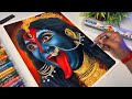 Kali Mata Drawing,  Diwali Drawing,  Final Part 🔥