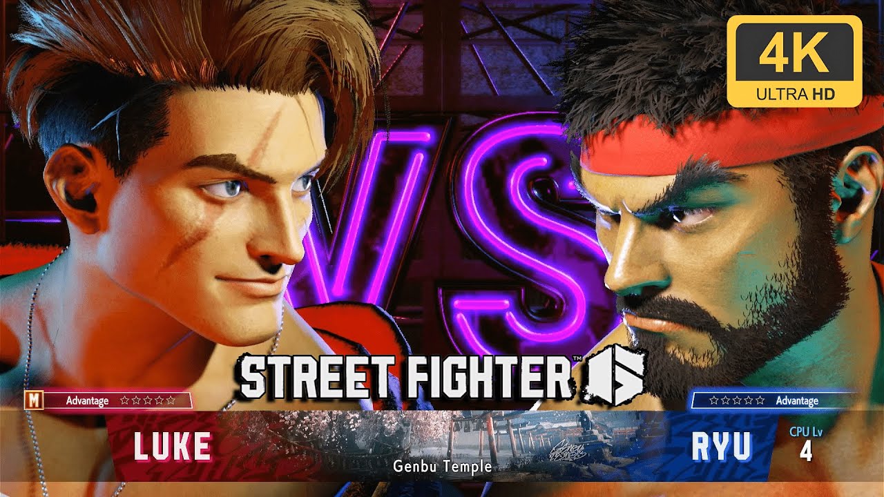 My 1st STREET FIGHTER 6 Match | LUKE Vs RYU [4K UHD HDR] | STREET ...