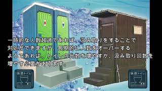 快適トイレ「ウォータス」をご利用いただくための説明動画です