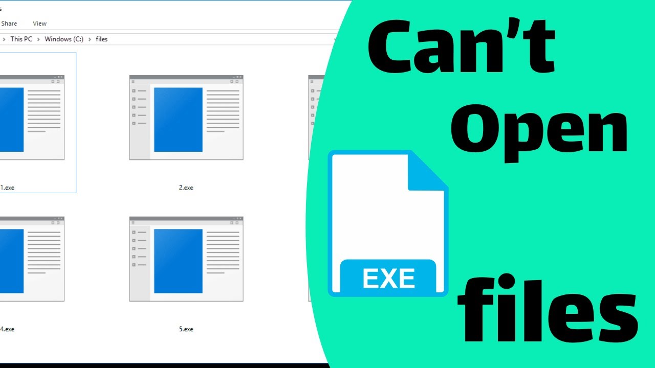 How To Fix Can’t Open Exe Files In Windows 10 - YouTube