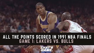 1991 NBA Finals | Game 1 | Los Angeles Lakers vs. Chicago Bulls | All The Points