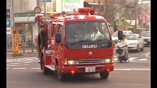 消防車緊急走行【331】堺市高石市消防組合　百舌鳥ポンプ【Japanese fire enjine】