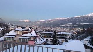 Ausblick von der Terrasse des Penthouses in HÖTTING auf Innsbruck