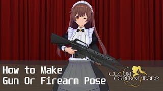 How to Make Gun Or Firearm Pose on CUSTOM ORDER MAID 3D2 (Cast as Muku-chan / 無垢ちゃん)