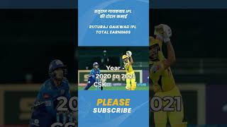 Ruturaj Gaikwad IPL IPL Earnings|#shorts #rohitsharma   #indiancricket #cricket