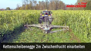 Chains disc harrow corn borer crop residues weed control catch crop Rotte Fliegl