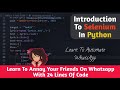 WhatsApp Automation With Selenium Python