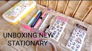 UNBOXING NEW STATIONARY ll Colour fall 13