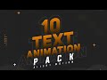 Top 10 Text Effect • Alight Motion Lyrics Text Animation • Free XML And Preset Free Download