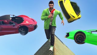DODGE THE FLYING CARS! (GTA 5 Funny Moments)