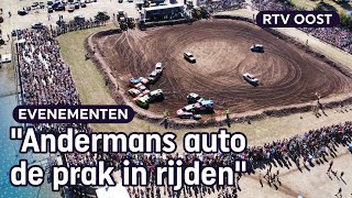 Oude auto's beuken er op los bij autorodeo in Nieuwleusen | RTV Oost