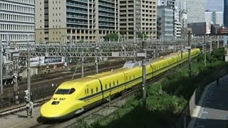 🚄幸せの黄色い新幹線⑫ドクターイエローの背中(屋根)を激写❗❗ 923形T5編成  のぞみ検測 ↓↓↓