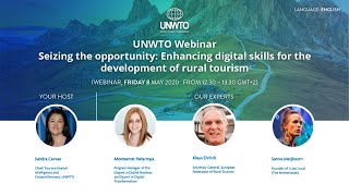 UNWTO Webinar: Seizing the opportunity: Enhancing digital skills for the development of rural touris