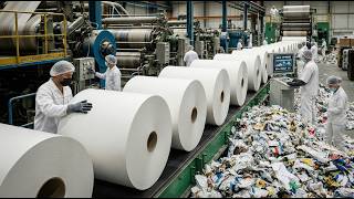 From Waste Paper to Soft Toilet Paper: Inside the Massive Recycling Factory | NextGen Robots