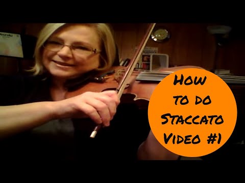 How to do Staccato #1 - Violin Technique How to do Staccato #1 - Violin Technique
