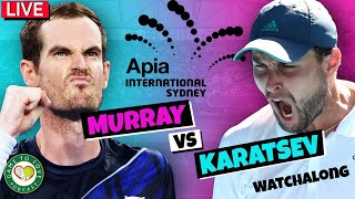 MURRAY vs KARATSEV | ATP Sydney International Final | LIVE GTL Tennis Watchalong Stream