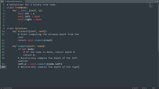 Leetcode 111. Minimum Depth of Binary Tree in Python | Python Leetcode | Python Coding Tutorial