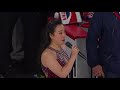 chinese national anthem performed at the bell centre