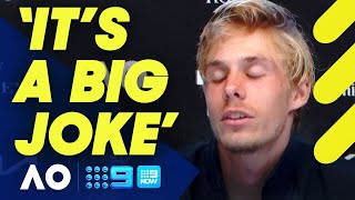 Shapovalov goes OFF over 'unfair' treatment after AO loss to Rafael Nadal | Wide World of Sports