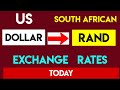 1 USD to ZAR - Convert US Dollars to South African Rand Currency Exchange Rates Today