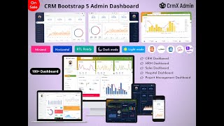 Bootstrap 5 Admin Template fully Responsive With Sass – CrmX