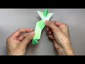 折り紙　葉っぱのリース２　origami leaf wreath 2