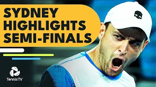 Karatsev Battles Evans in THRILLER; Murray Takes On Opelka | Sydney 2022 Semi-Final Highlights