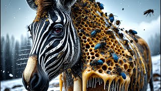 Rescuing an Injured Zebra Covered in Honeycomb-like Holes | Amazing Arctic Animal Rescue