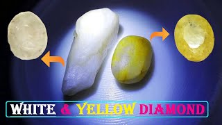 WHITE AND YELLOW DIAMONDS | HOW TO IDENTIFY DIAMONDS | ROUGH DIAMONDS | UNCUT ROUGH DIAMONDS