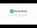 Java Stdin and Stdout I  || Java ||  HackerRank