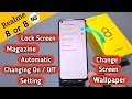 Realme 8 mein lock Screen at Wallpaper automatically change kaise kare, Realme 8 wallpaper change