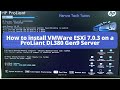 How to install VMWare ESXi 7.0.3 on a HP ProLiant DL380 Gen9 Server | Hamza Tech Tunes