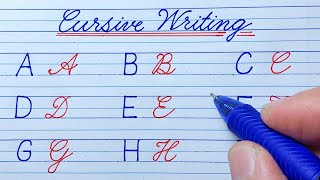 Cursive Writing A to Z vs Print Handwriting A to Z | Cursive Letters ABCD | Cursive Handwriting ABC