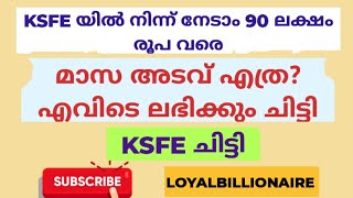 KSFE യിൽ നിന്ന് നേടാം 90 ലക്ഷം രൂപ വരെ; മാസ അടവ് എത്ര? എവിടെ ചിട്ടി|KSFE CHITTIES||Loyalbillionaire