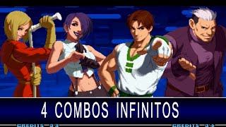 4 combos infinitos en kof 2002 plus