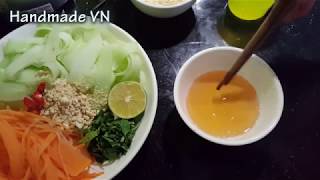 Cách làm nộm dưa chuột giòn ngon không ra nước!